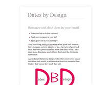 Tablet Screenshot of datesbydesign.adventure-some.com